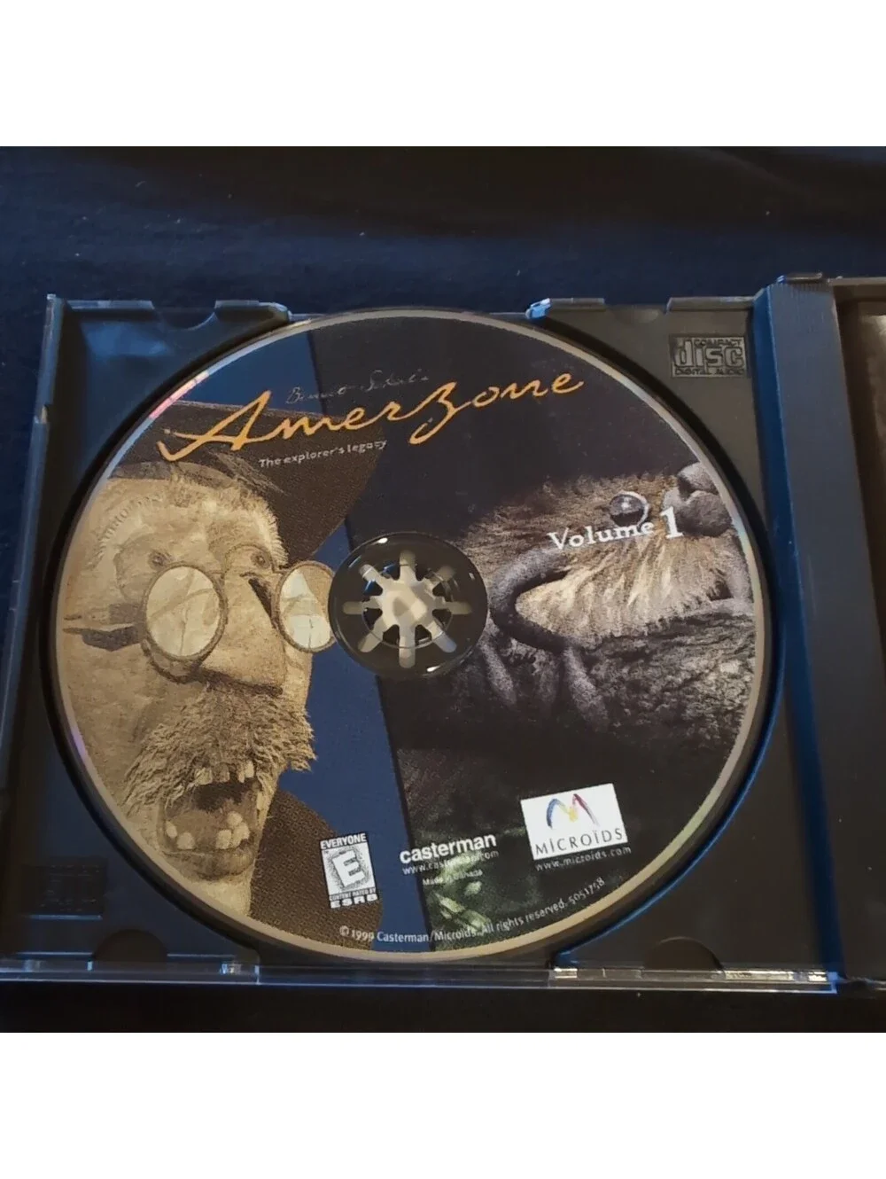 Amerzone: The Explorer's Legacy 4-Disc CD-ROM PC Game 1999 Casterman/Microids